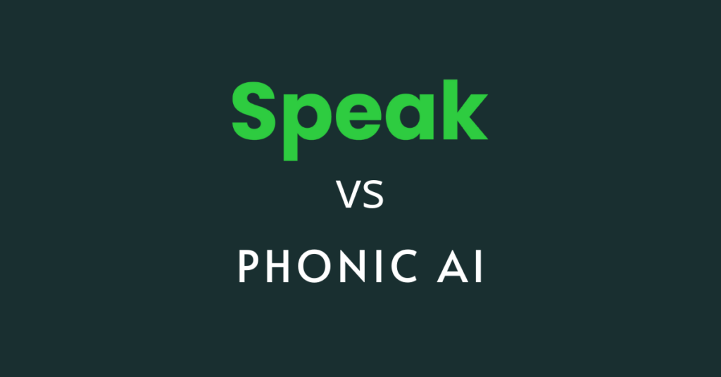 Speak Ai vs Phonic Ai - An alternative video and audio research software