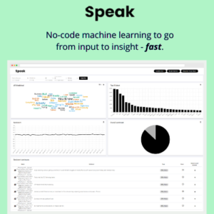 No-code transcription and analysis | Get automated transcription and AI analysis | Speak Ai